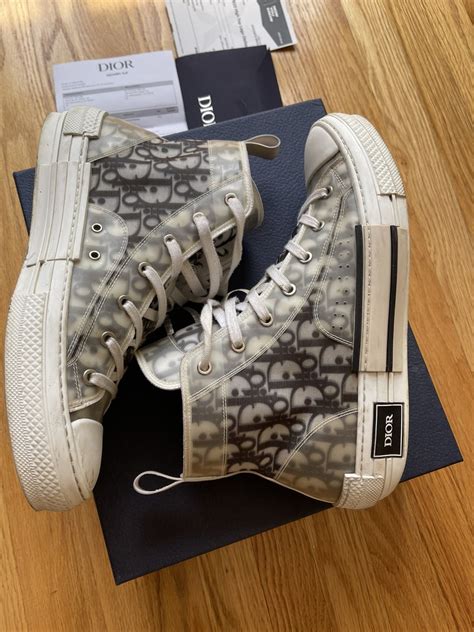 dior high top clear sneakers|dior high top sneakers men.